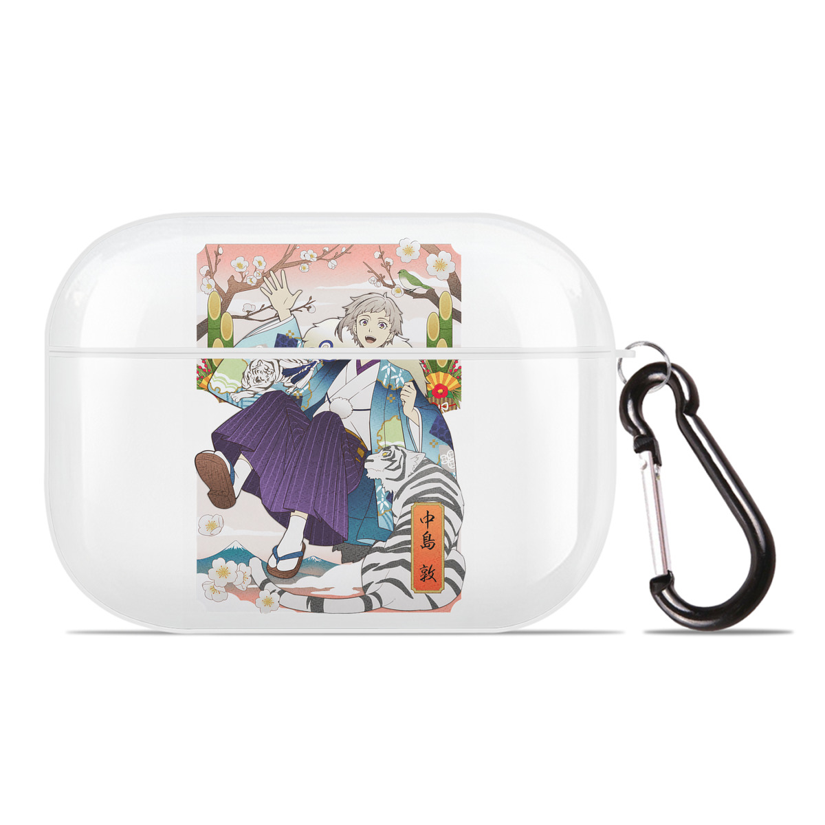 （画像用） 文豪ストレイドッグス Bungo Stray Dogs 【AirPods Pro用】ハードシェル保護ケース 耐衝撃・防指紋・カラビナ付き商品仕様