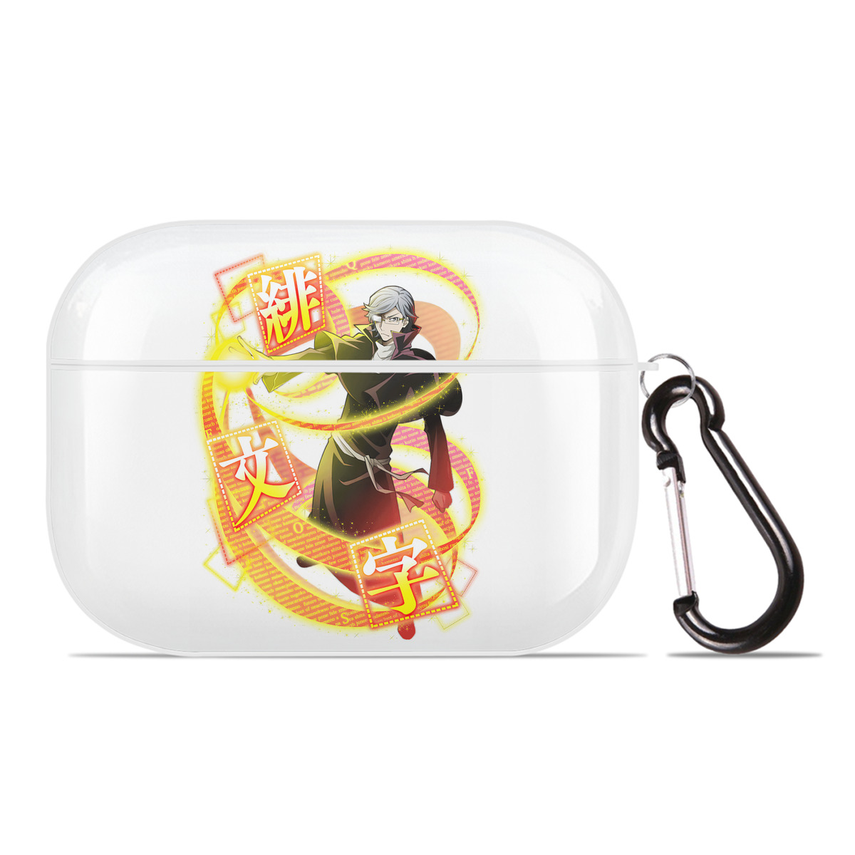 （画像用） 文豪ストレイドッグス Bungo Stray Dogs 【AirPods Pro用】ハードシェル保護ケース 耐衝撃・防指紋・カラビナ付き商品仕様