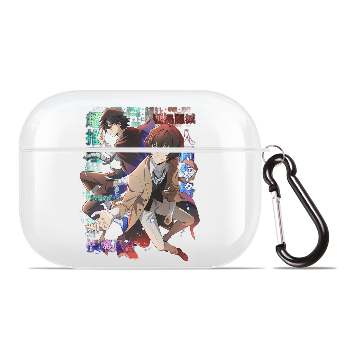 （画像用） 文豪ストレイドッグス Bungo Stray Dogs 【AirPods Pro用】ハードシェル保護ケース 耐衝撃・防指紋・カラビナ付き商品仕様