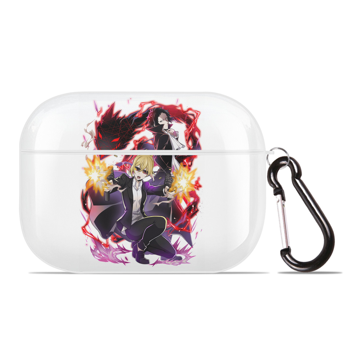 （画像用） 文豪ストレイドッグス Bungo Stray Dogs 【AirPods Pro用】ハードシェル保護ケース 耐衝撃・防指紋・カラビナ付き商品仕様