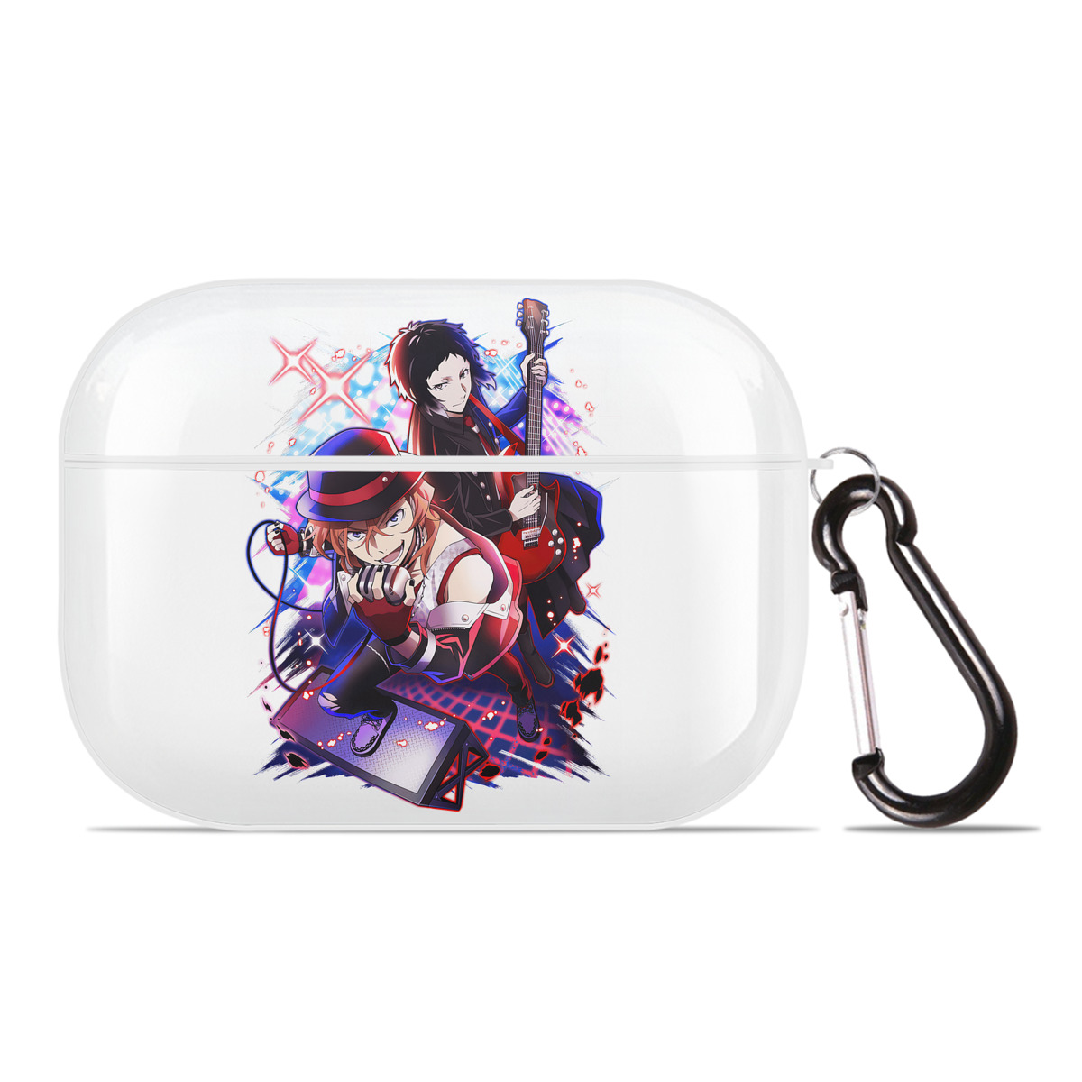 （画像用） 文豪ストレイドッグス Bungo Stray Dogs 【AirPods Pro用】ハードシェル保護ケース 耐衝撃・防指紋・カラビナ付き商品仕様