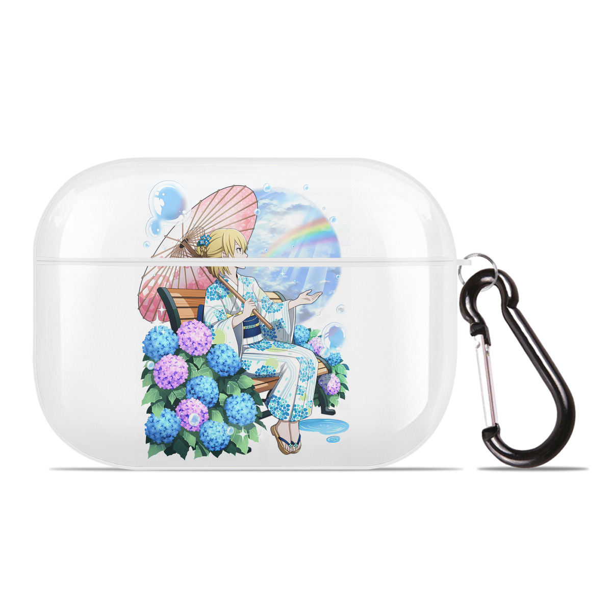 （画像用） 文豪ストレイドッグス Bungo Stray Dogs 【AirPods Pro用】ハードシェル保護ケース 耐衝撃・防指紋・カラビナ付き商品仕様