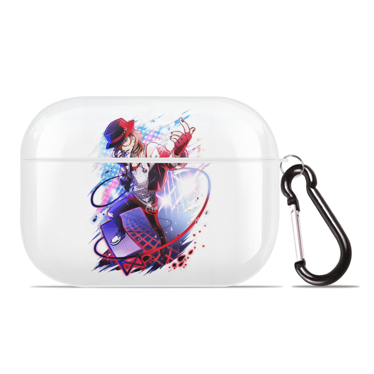 （画像用） 文豪ストレイドッグス Bungo Stray Dogs 【AirPods Pro用】ハードシェル保護ケース 耐衝撃・防指紋・カラビナ付き商品仕様