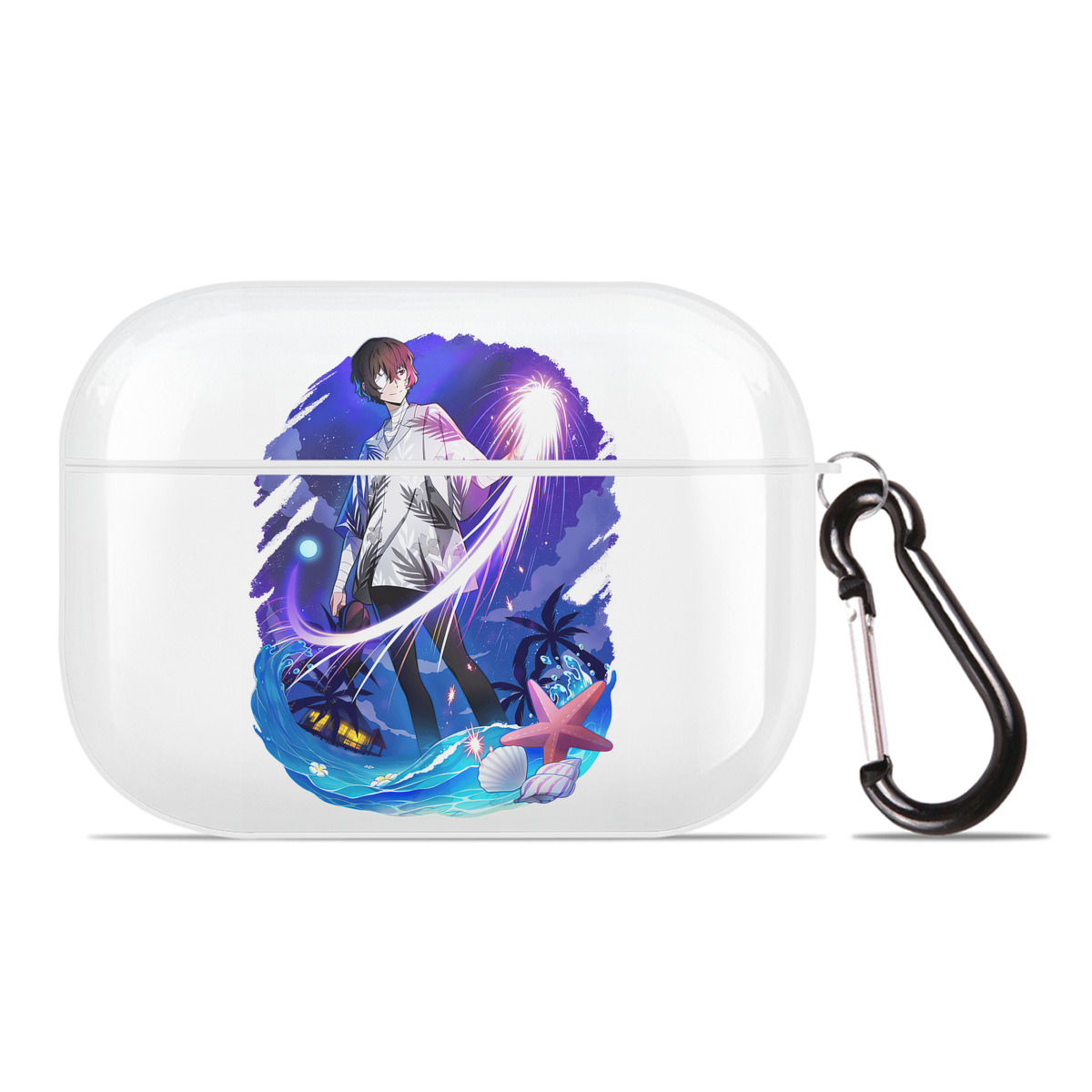 （画像用） 文豪ストレイドッグス Bungo Stray Dogs 【AirPods Pro用】ハードシェル保護ケース 耐衝撃・防指紋・カラビナ付き商品仕様