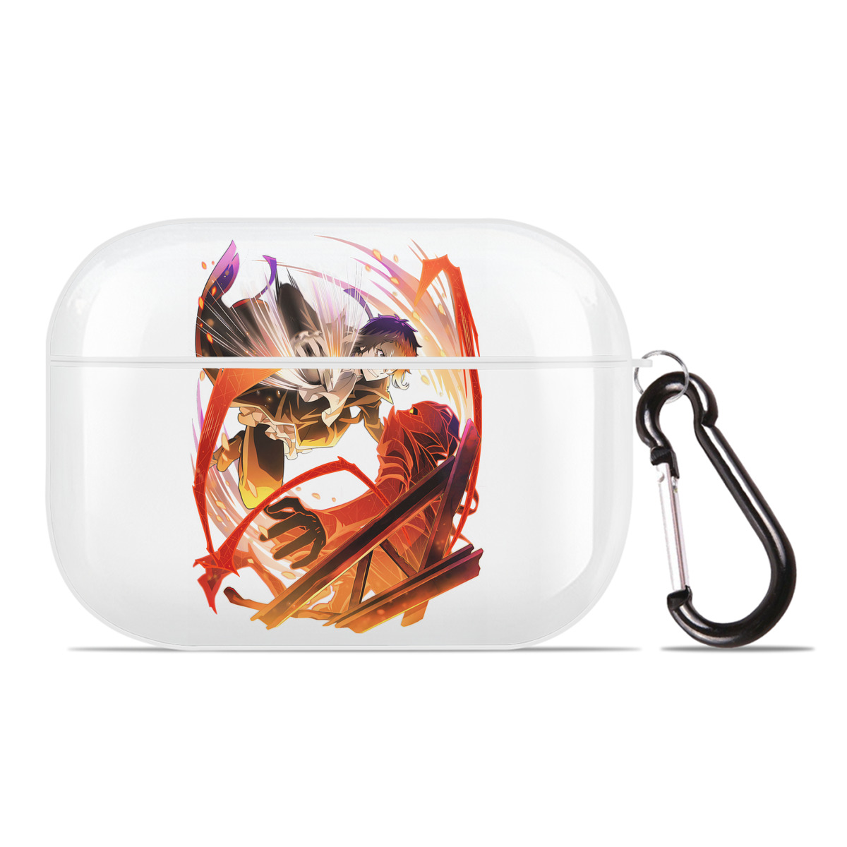 （画像用） 文豪ストレイドッグス Bungo Stray Dogs 【AirPods Pro用】ハードシェル保護ケース 耐衝撃・防指紋・カラビナ付き商品仕様
