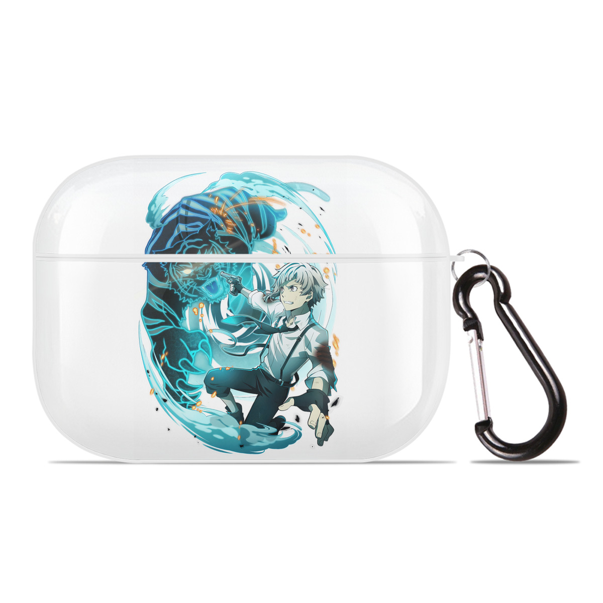 （画像用） 文豪ストレイドッグス Bungo Stray Dogs 【AirPods Pro用】ハードシェル保護ケース 耐衝撃・防指紋・カラビナ付き商品仕様