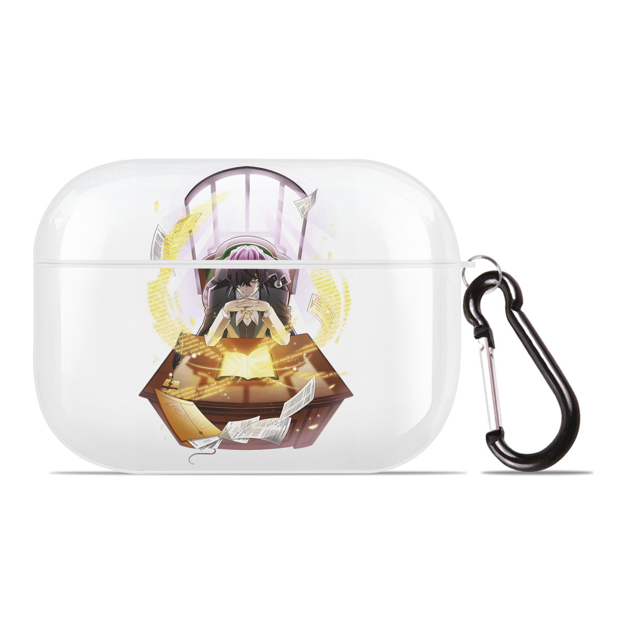 （画像用） 文豪ストレイドッグス Bungo Stray Dogs 【AirPods Pro用】ハードシェル保護ケース 耐衝撃・防指紋・カラビナ付き商品仕様