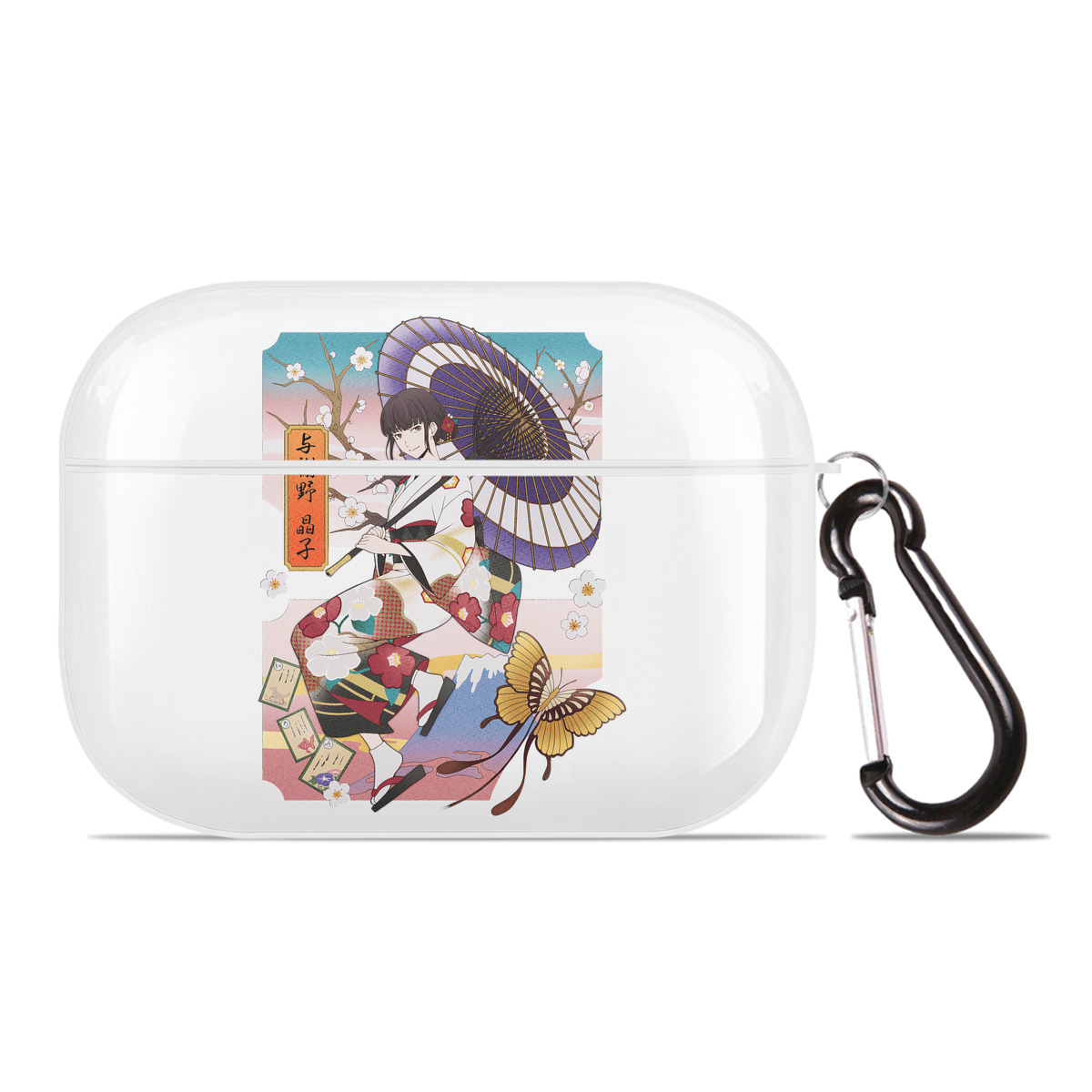 （画像用） 文豪ストレイドッグス Bungo Stray Dogs 【AirPods Pro用】ハードシェル保護ケース 耐衝撃・防指紋・カラビナ付き商品仕様