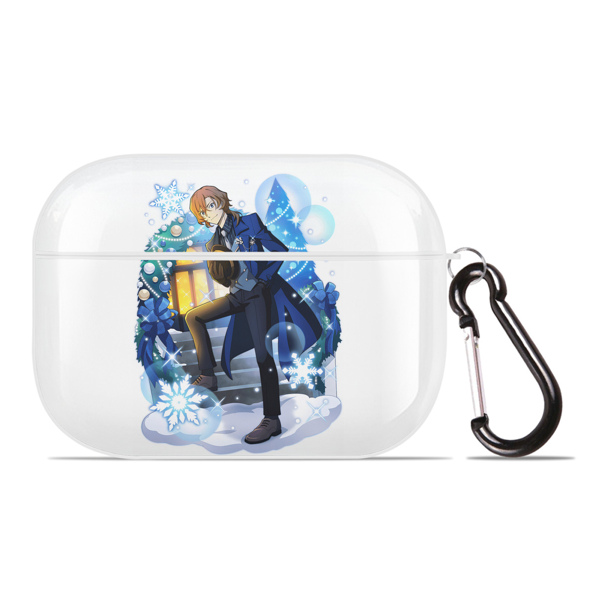 （画像用） 文豪ストレイドッグス Bungo Stray Dogs 【AirPods Pro用】ハードシェル保護ケース 耐衝撃・防指紋・カラビナ付き商品仕様