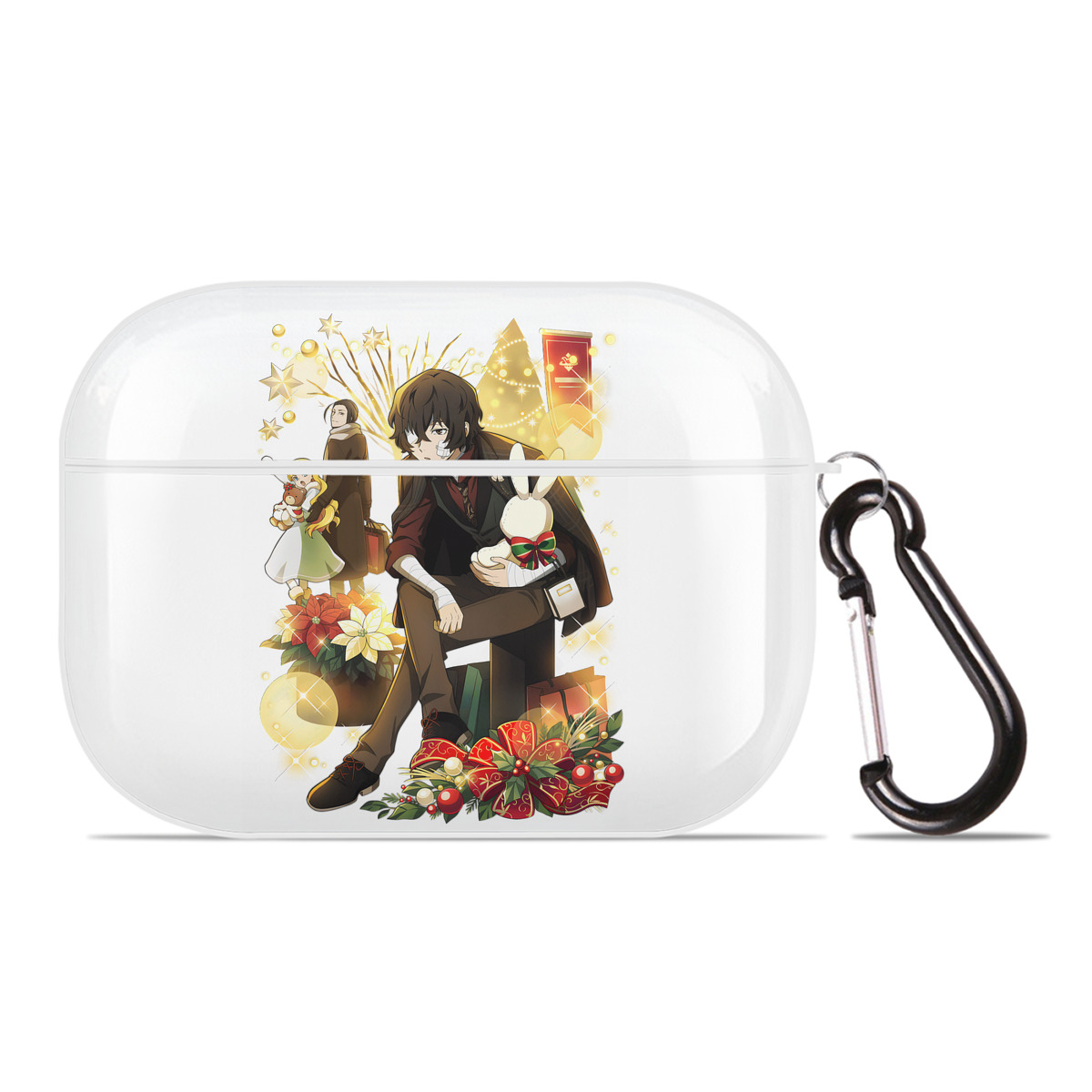 （画像用） 文豪ストレイドッグス Bungo Stray Dogs 【AirPods Pro用】ハードシェル保護ケース 耐衝撃・防指紋・カラビナ付き商品仕様