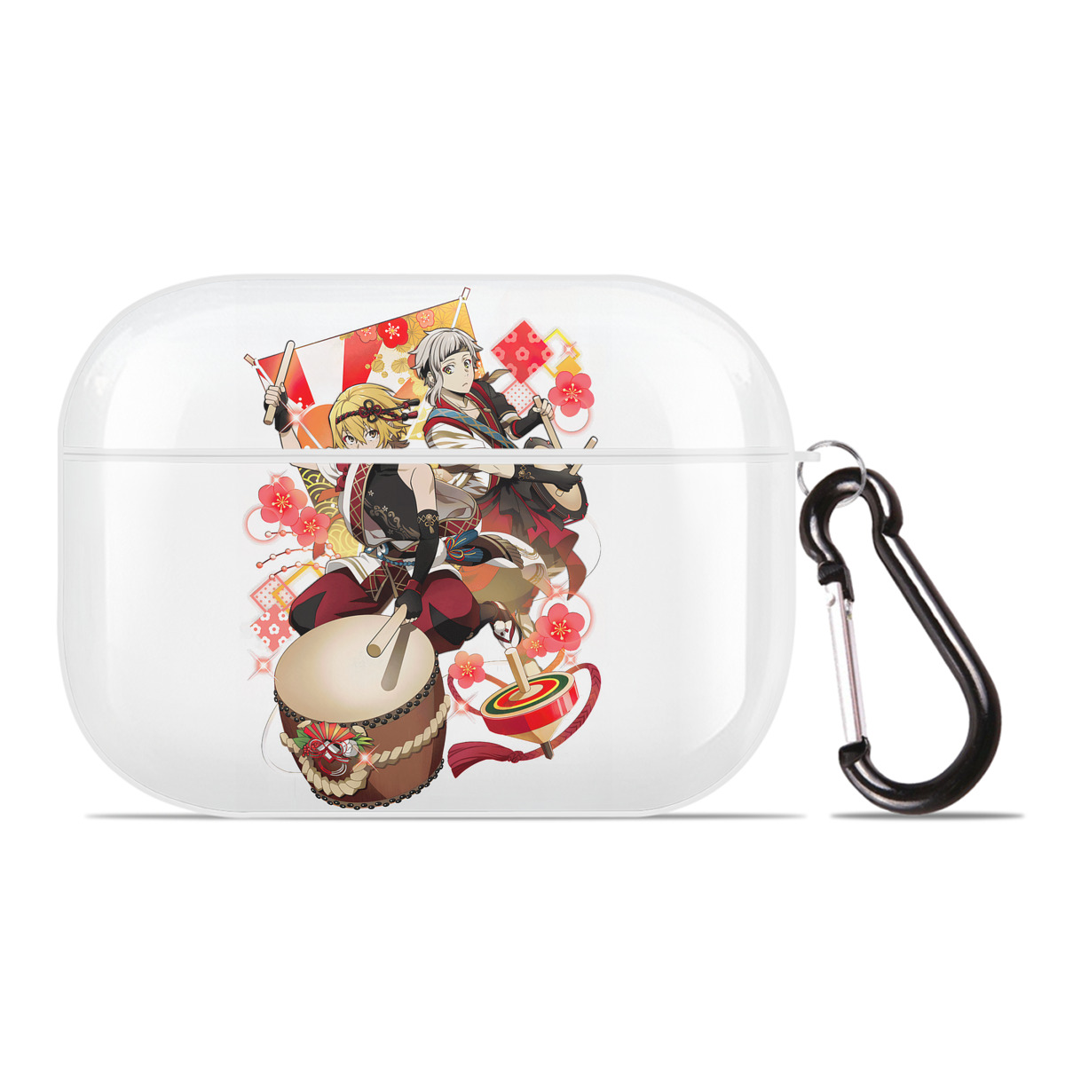 （画像用） 文豪ストレイドッグス Bungo Stray Dogs 【AirPods Pro用】ハードシェル保護ケース 耐衝撃・防指紋・カラビナ付き商品仕様