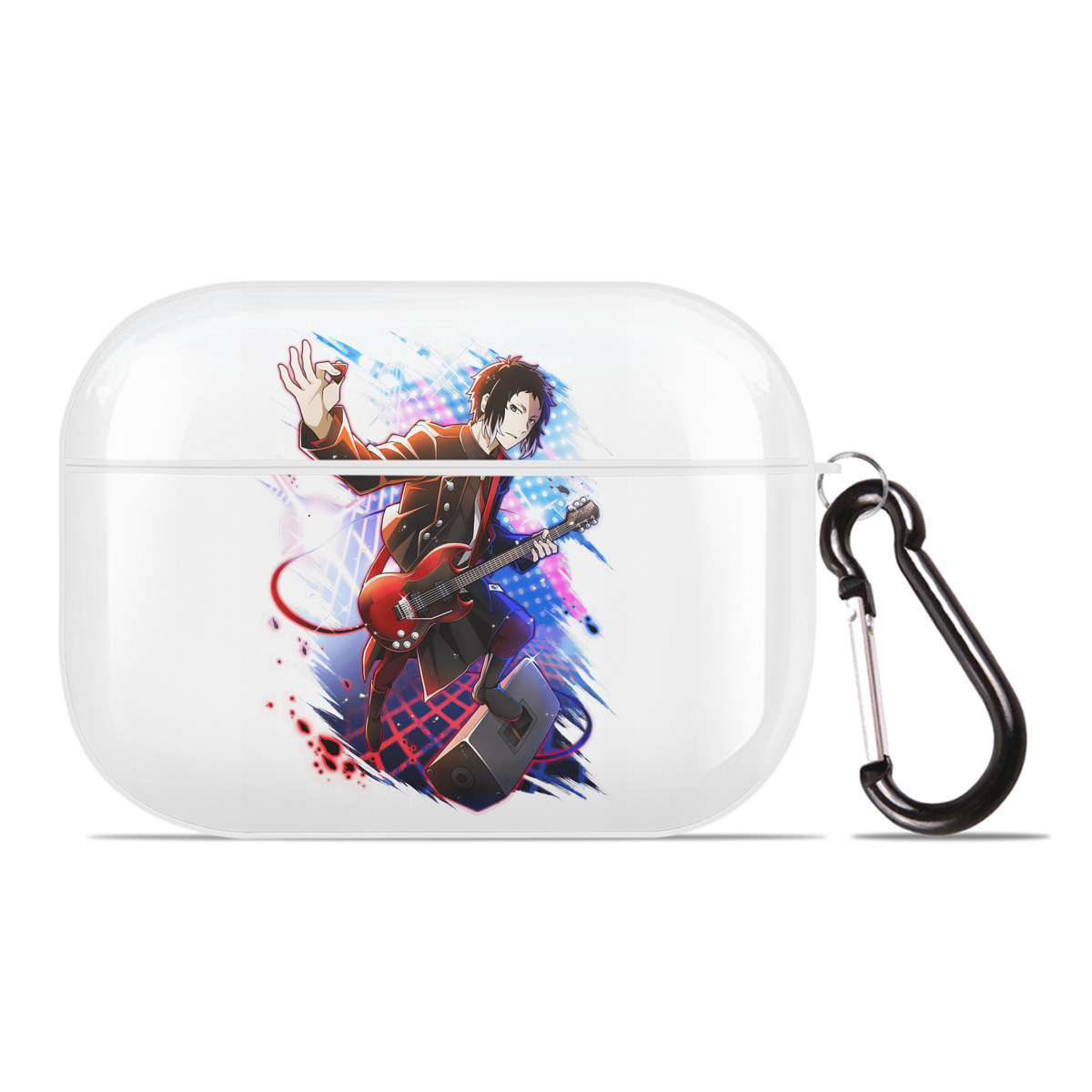 （画像用） 文豪ストレイドッグス Bungo Stray Dogs 【AirPods Pro用】ハードシェル保護ケース 耐衝撃・防指紋・カラビナ付き商品仕様