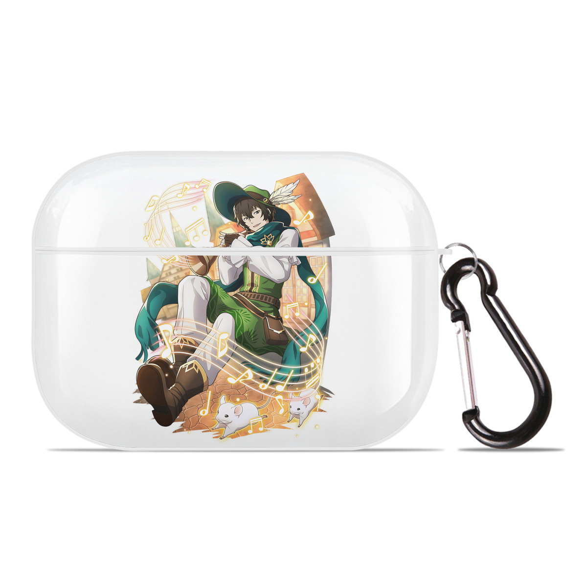 （画像用） 文豪ストレイドッグス Bungo Stray Dogs 【AirPods Pro用】ハードシェル保護ケース 耐衝撃・防指紋・カラビナ付き商品仕様