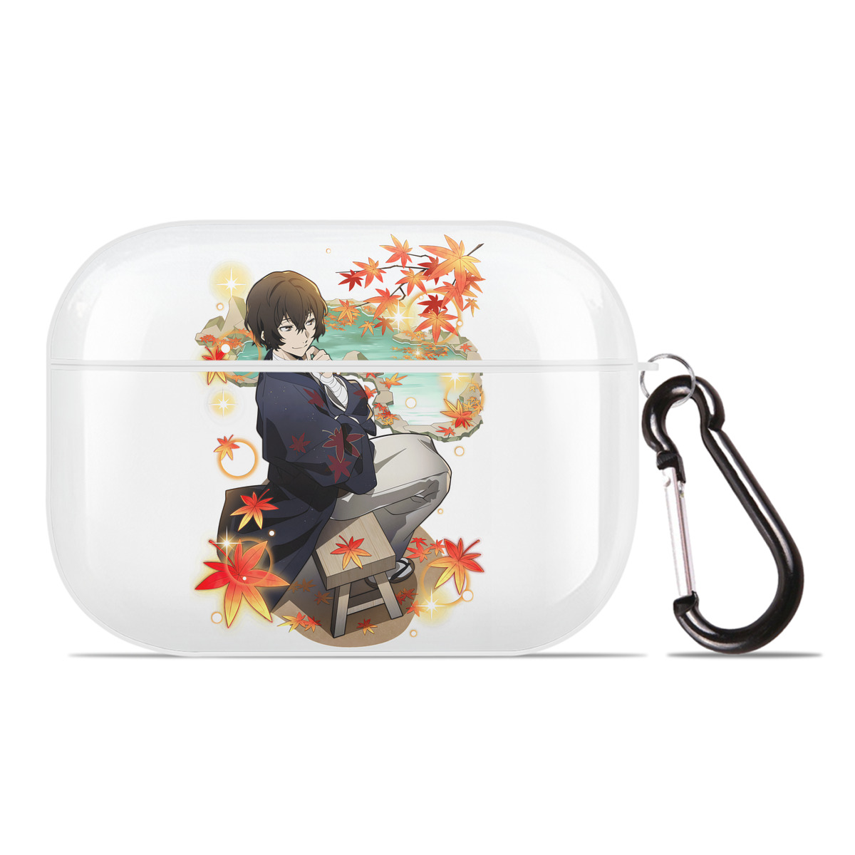 （画像用） 文豪ストレイドッグス Bungo Stray Dogs 【AirPods Pro用】ハードシェル保護ケース 耐衝撃・防指紋・カラビナ付き商品仕様