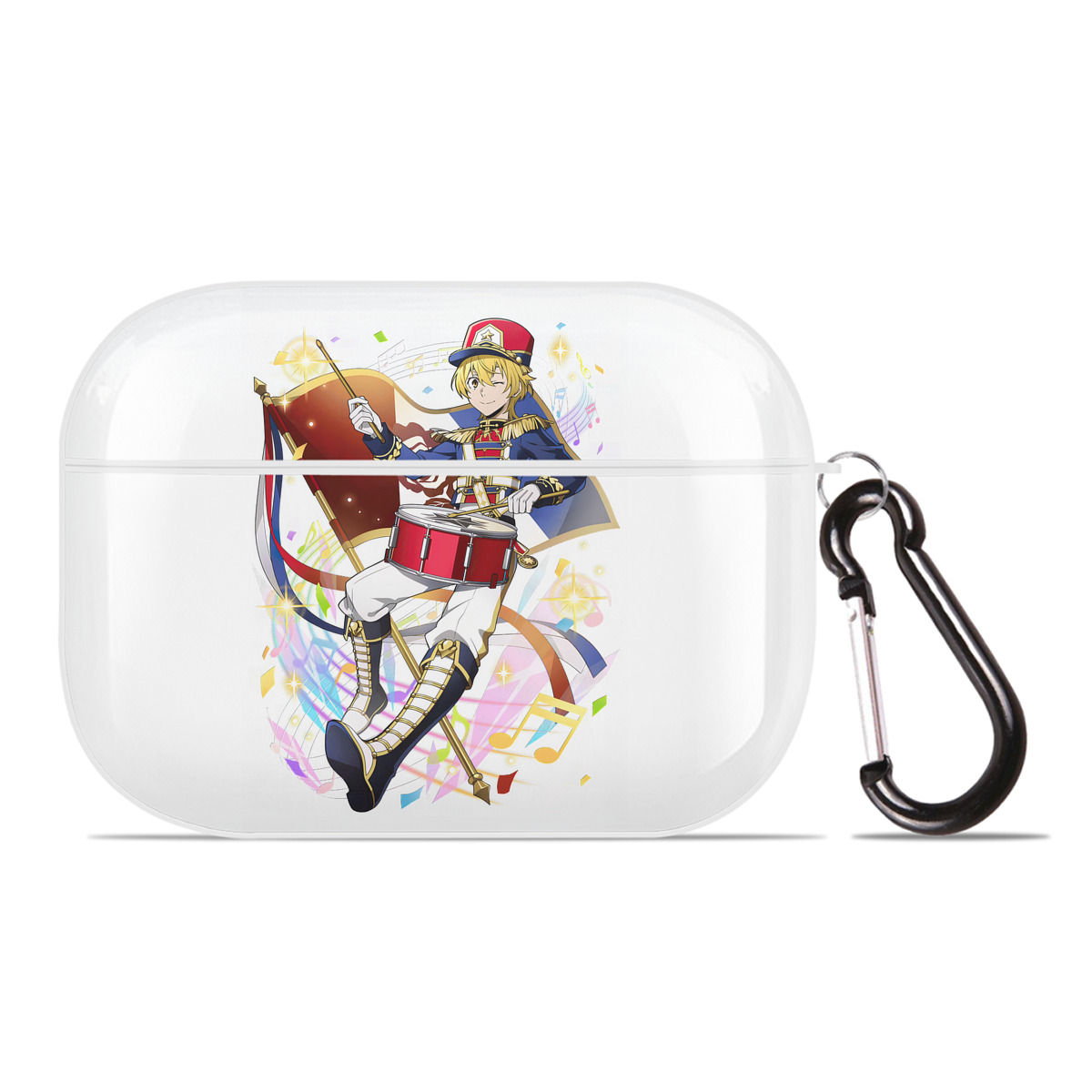 （画像用） 文豪ストレイドッグス Bungo Stray Dogs 【AirPods Pro用】ハードシェル保護ケース 耐衝撃・防指紋・カラビナ付き商品仕様