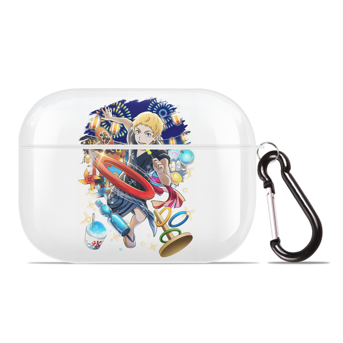 （画像用） 文豪ストレイドッグス Bungo Stray Dogs 【AirPods Pro用】ハードシェル保護ケース 耐衝撃・防指紋・カラビナ付き商品仕様