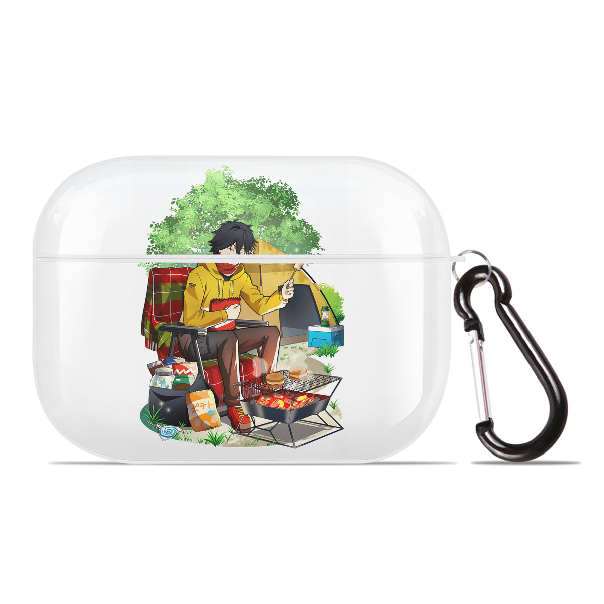 （画像用） 文豪ストレイドッグス Bungo Stray Dogs 【AirPods Pro用】ハードシェル保護ケース 耐衝撃・防指紋・カラビナ付き商品仕様
