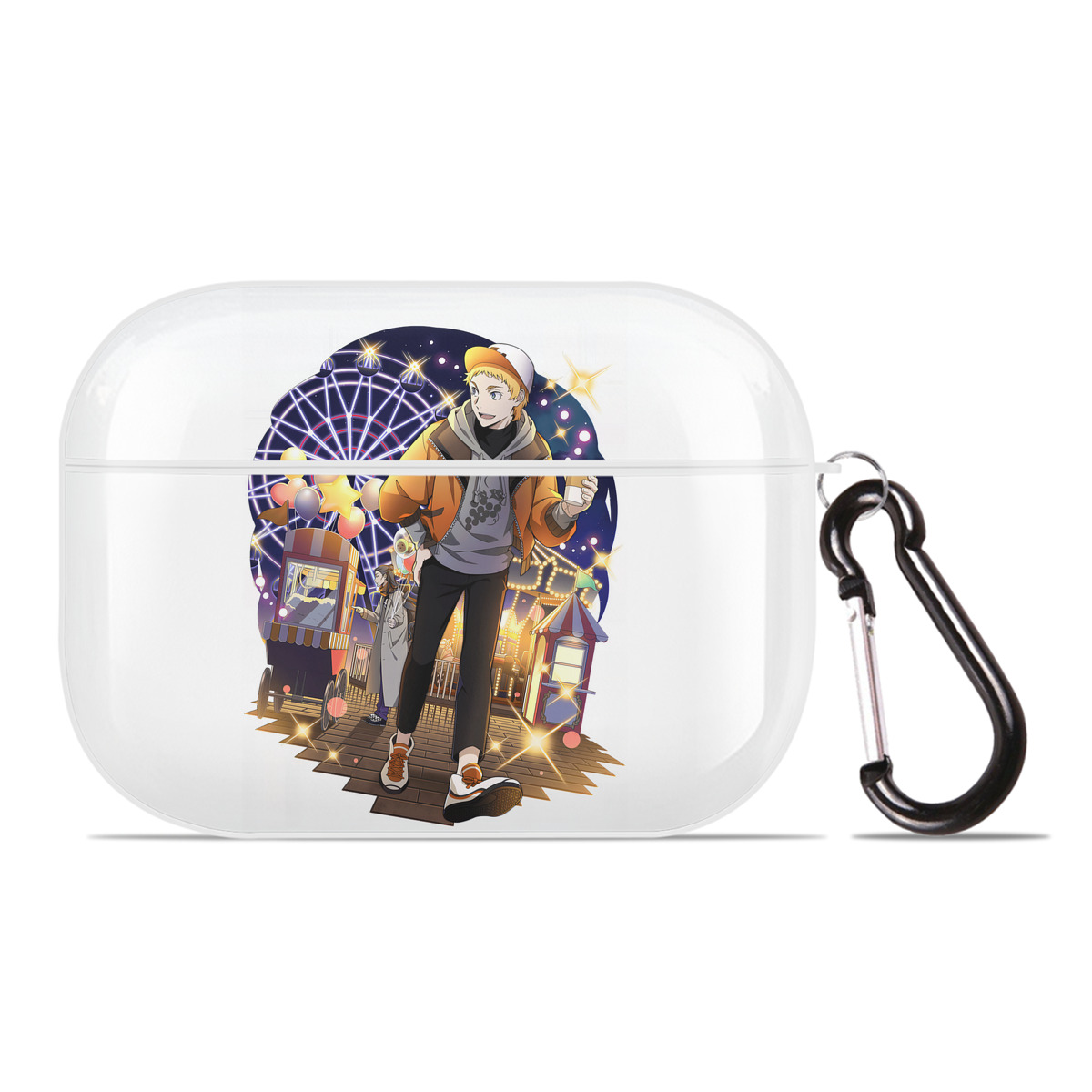 （画像用） 文豪ストレイドッグス Bungo Stray Dogs 【AirPods Pro用】ハードシェル保護ケース 耐衝撃・防指紋・カラビナ付き商品仕様