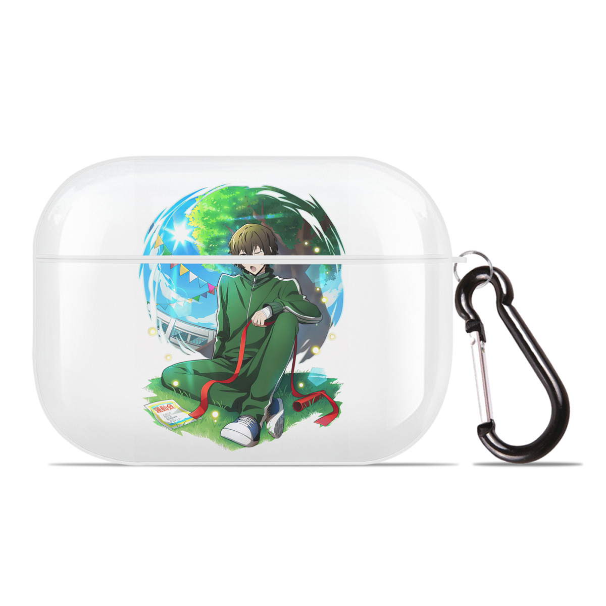 （画像用） 文豪ストレイドッグス Bungo Stray Dogs 【AirPods Pro用】ハードシェル保護ケース 耐衝撃・防指紋・カラビナ付き商品仕様