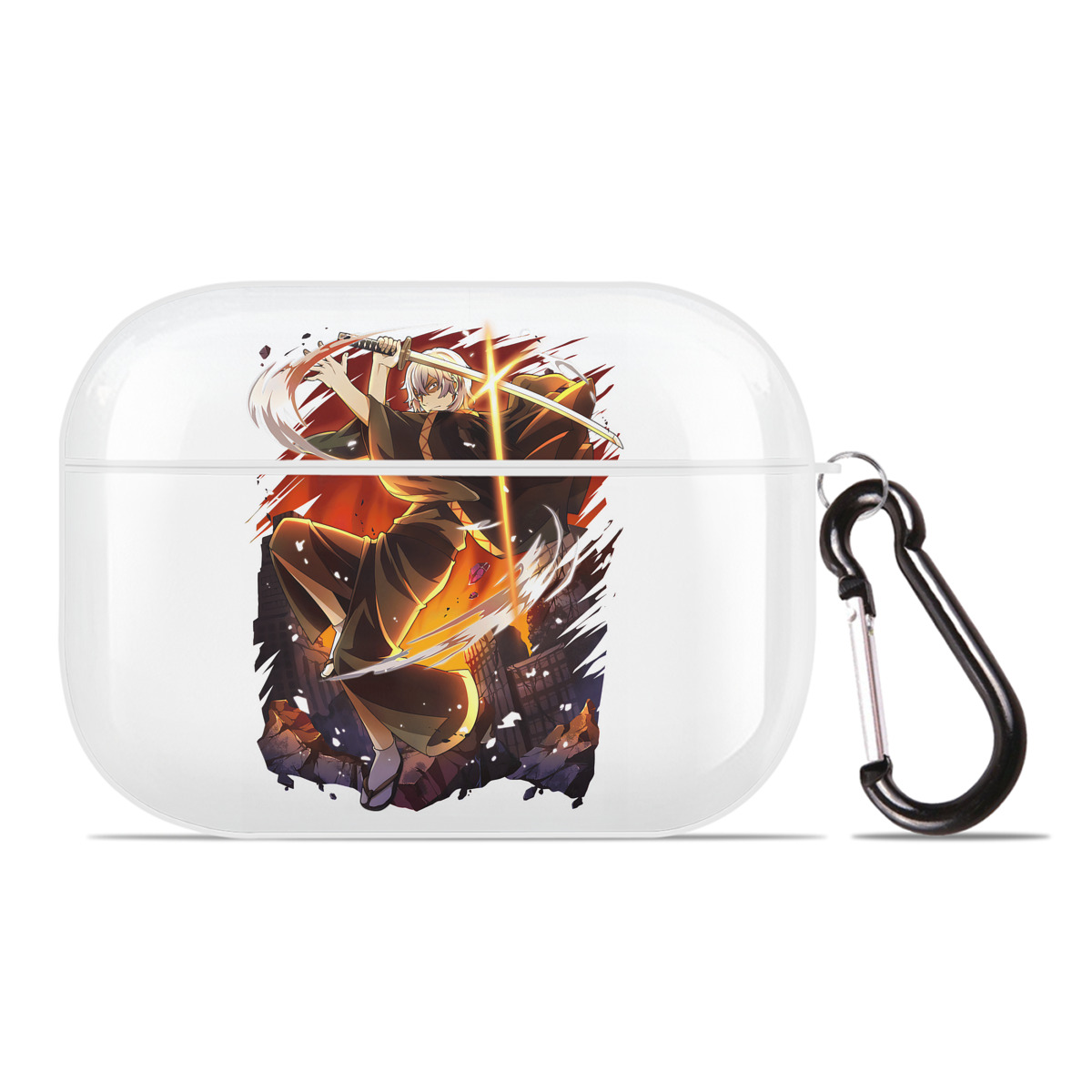 （画像用） 文豪ストレイドッグス Bungo Stray Dogs 【AirPods Pro用】ハードシェル保護ケース 耐衝撃・防指紋・カラビナ付き商品仕様