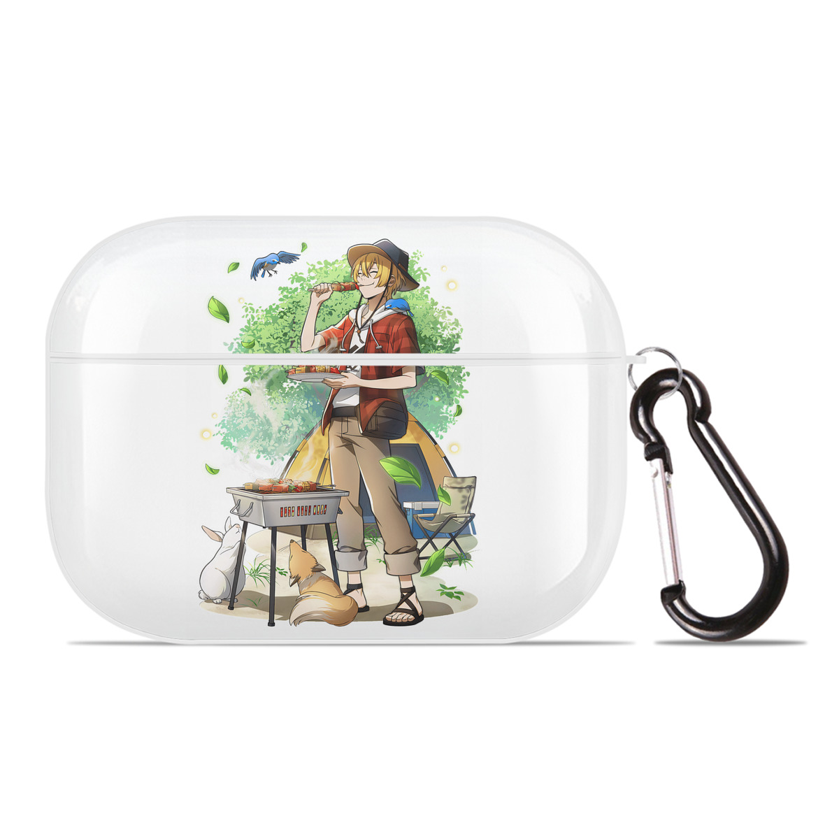 （画像用） 文豪ストレイドッグス Bungo Stray Dogs 【AirPods Pro用】ハードシェル保護ケース 耐衝撃・防指紋・カラビナ付き商品仕様