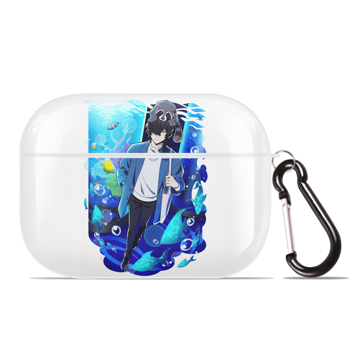 （画像用） 文豪ストレイドッグス Bungo Stray Dogs 【AirPods Pro用】ハードシェル保護ケース 耐衝撃・防指紋・カラビナ付き商品仕様