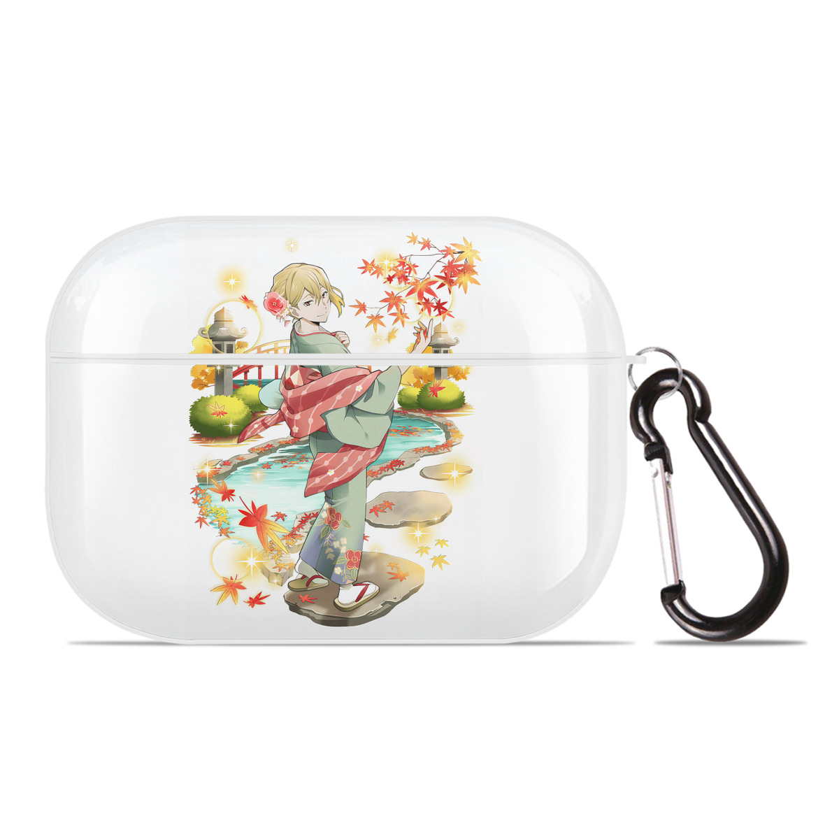 （画像用） 文豪ストレイドッグス Bungo Stray Dogs 【AirPods Pro用】ハードシェル保護ケース 耐衝撃・防指紋・カラビナ付き商品仕様