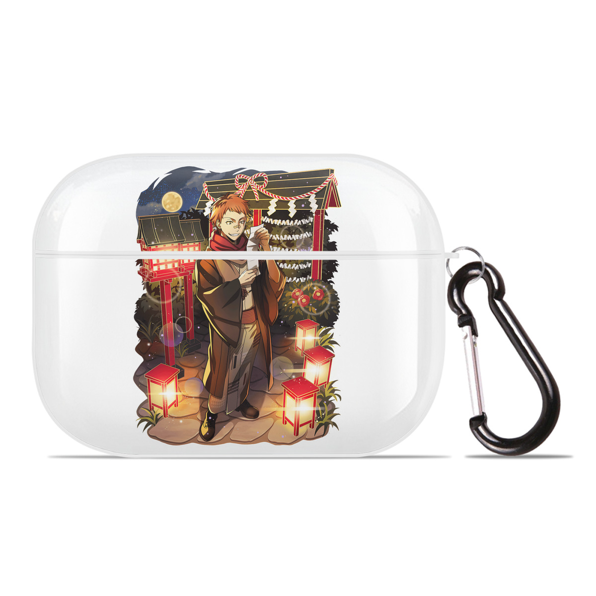 （画像用） 文豪ストレイドッグス Bungo Stray Dogs 【AirPods Pro用】ハードシェル保護ケース 耐衝撃・防指紋・カラビナ付き商品仕様