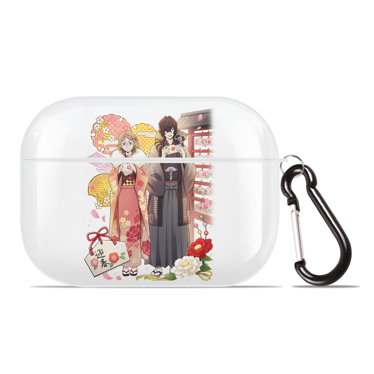 （画像用） 文豪ストレイドッグス Bungo Stray Dogs 【AirPods Pro用】ハードシェル保護ケース 耐衝撃・防指紋・カラビナ付き商品仕様