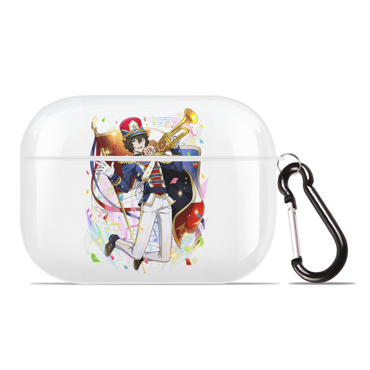 （画像用） 文豪ストレイドッグス Bungo Stray Dogs 【AirPods Pro用】ハードシェル保護ケース 耐衝撃・防指紋・カラビナ付き商品仕様