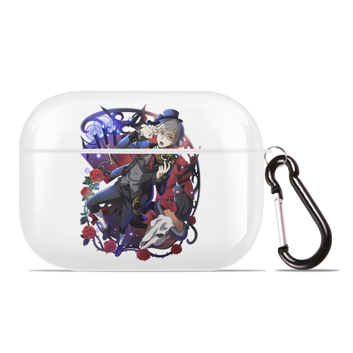 （画像用） 文豪ストレイドッグス Bungo Stray Dogs 【AirPods Pro用】ハードシェル保護ケース 耐衝撃・防指紋・カラビナ付き商品仕様