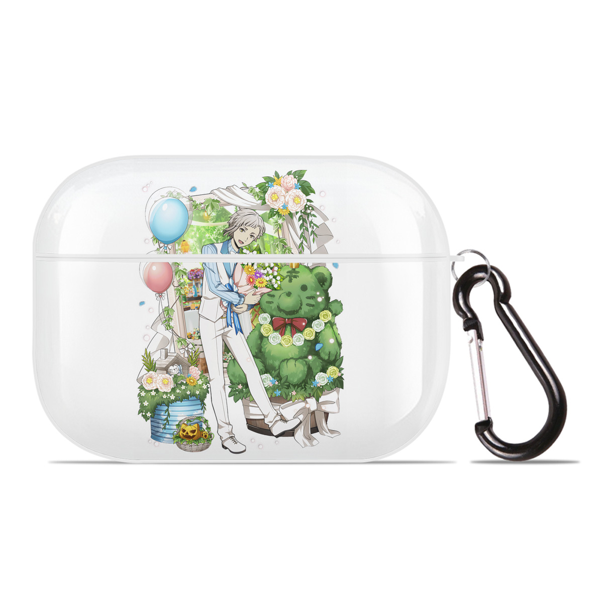 （画像用） 文豪ストレイドッグス Bungo Stray Dogs 【AirPods Pro用】ハードシェル保護ケース 耐衝撃・防指紋・カラビナ付き商品仕様