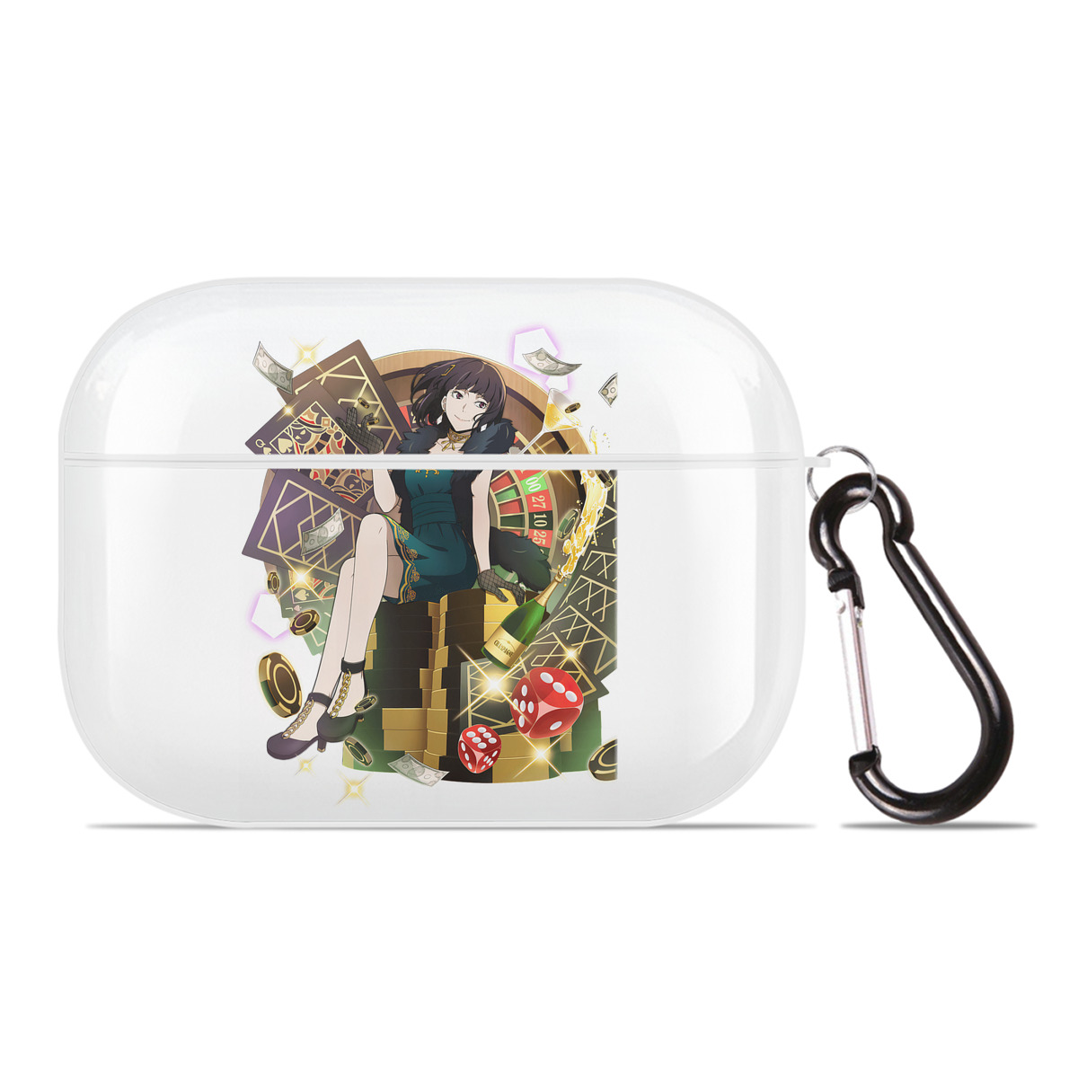 （画像用） 文豪ストレイドッグス Bungo Stray Dogs 【AirPods Pro用】ハードシェル保護ケース 耐衝撃・防指紋・カラビナ付き商品仕様