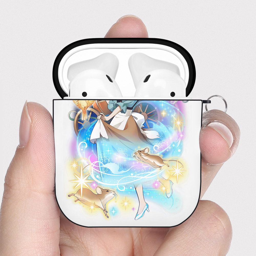（画像用） 文豪ストレイドッグス Bungo Stray Dogs AirPods 第2世代保護ケース ハードシェル ブラック 耐衝撃・防指紋・カラビナ付き