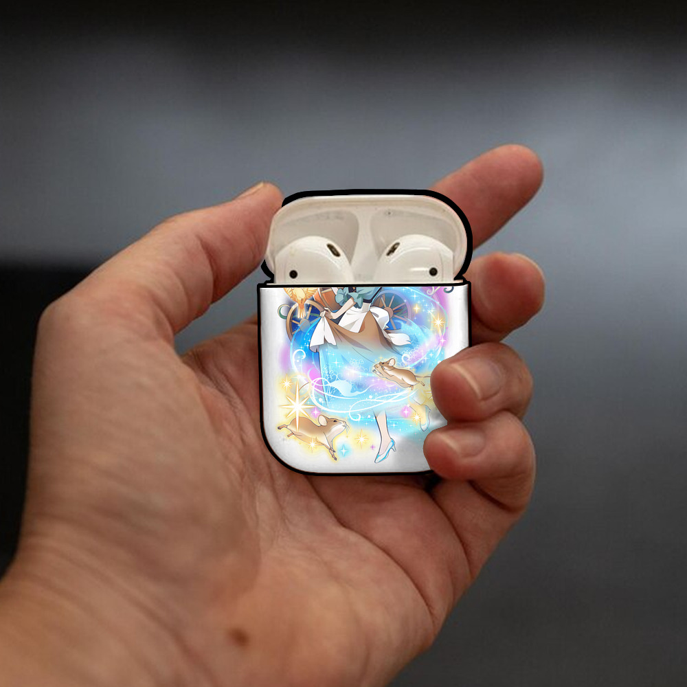 文豪ストレイドッグス Bungo Stray Dogs AirPods 第2世代保護ケース ハードシェル ブラック 耐衝撃・防指紋・カラビナ付き