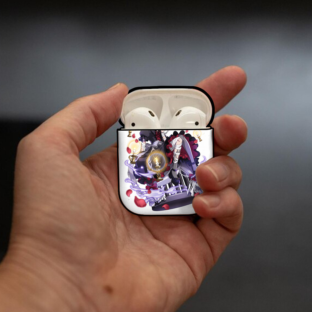 文豪ストレイドッグス Bungo Stray Dogs AirPods 第2世代保護ケース ハードシェル ブラック 耐衝撃・防指紋・カラビナ付き