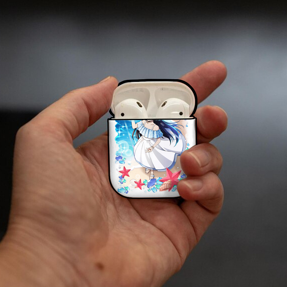 文豪ストレイドッグス Bungo Stray Dogs AirPods 第2世代保護ケース ハードシェル ブラック 耐衝撃・防指紋・カラビナ付き