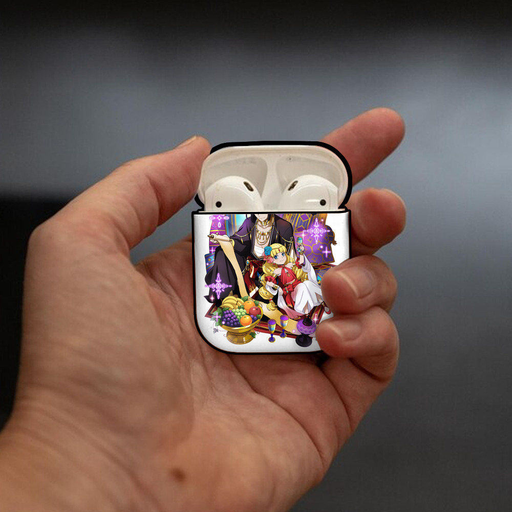 文豪ストレイドッグス Bungo Stray Dogs AirPods 第2世代保護ケース ハードシェル ブラック 耐衝撃・防指紋・カラビナ付き