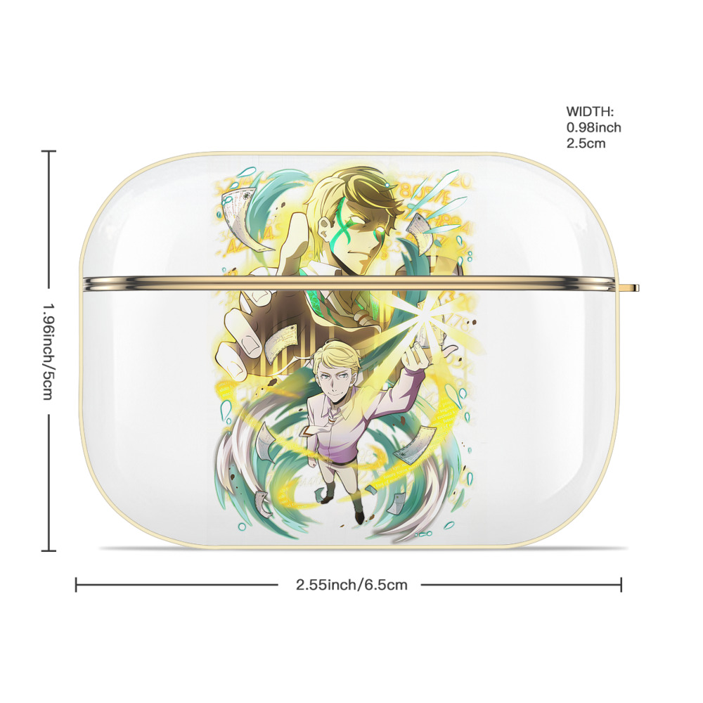 文豪ストレイドッグス Bungo Stray Dogs 【AirPods Pro用】ハードシェル保護ケース｜耐衝撃・防指紋・カラビナ付き商品仕様