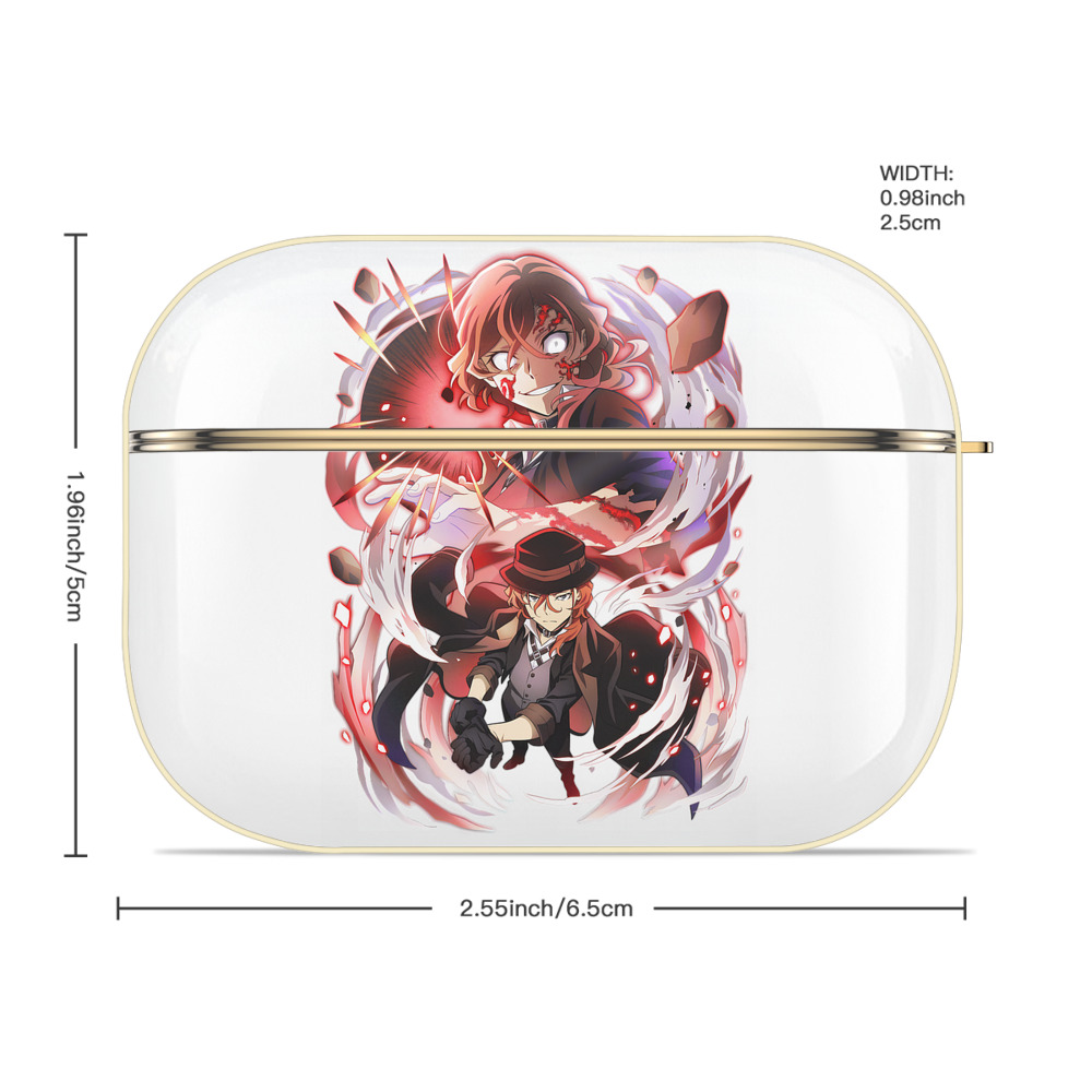 文豪ストレイドッグス Bungo Stray Dogs 【AirPods Pro用】ハードシェル保護ケース｜耐衝撃・防指紋・カラビナ付き商品仕様