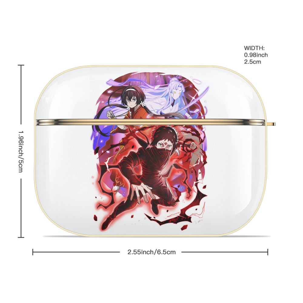 文豪ストレイドッグス Bungo Stray Dogs 【AirPods Pro用】ハードシェル保護ケース｜耐衝撃・防指紋・カラビナ付き商品仕様