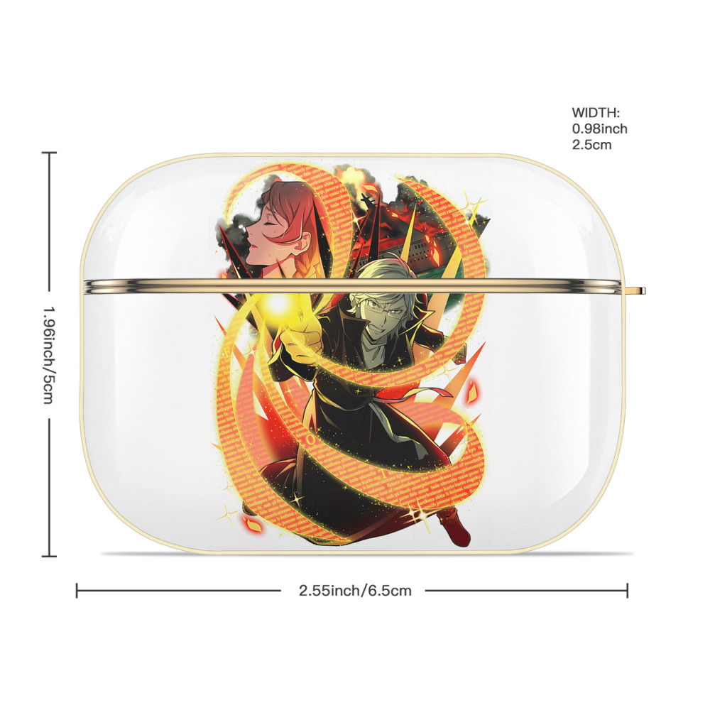 文豪ストレイドッグス Bungo Stray Dogs 【AirPods Pro用】ハードシェル保護ケース｜耐衝撃・防指紋・カラビナ付き商品仕様