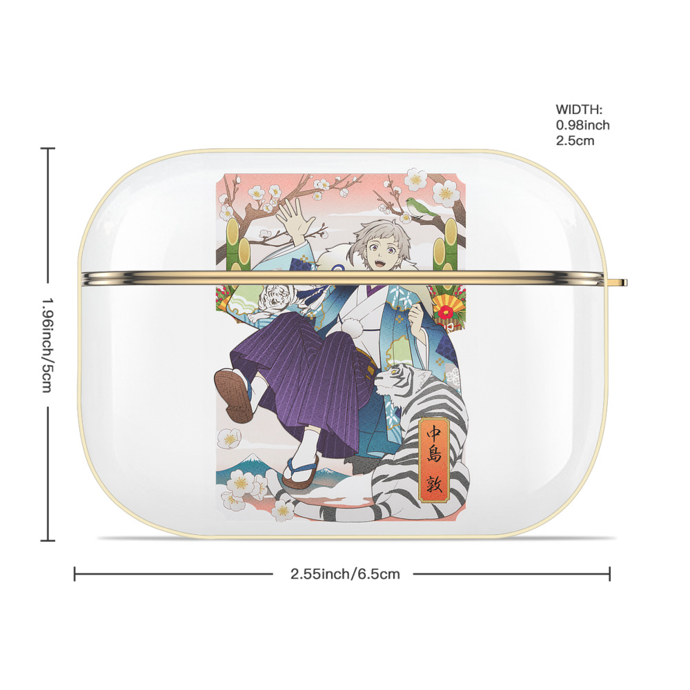 文豪ストレイドッグス Bungo Stray Dogs 【AirPods Pro用】ハードシェル保護ケース｜耐衝撃・防指紋・カラビナ付き商品仕様