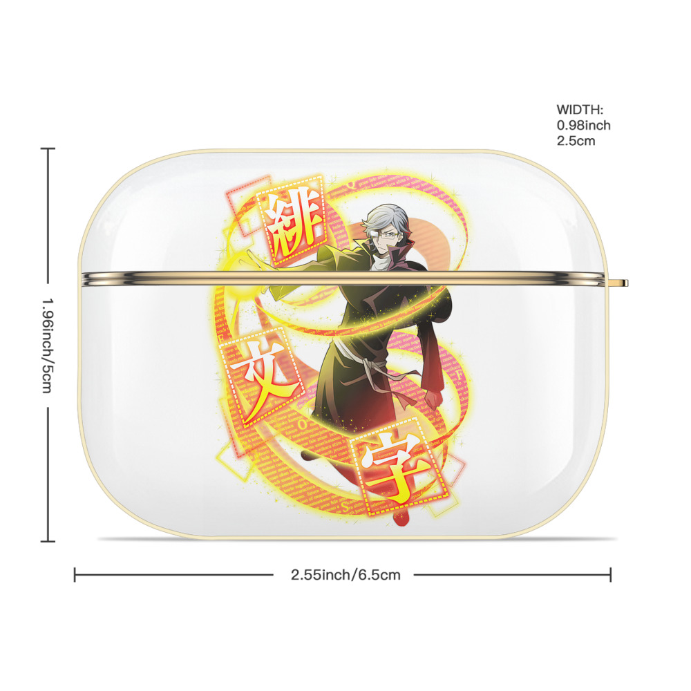文豪ストレイドッグス Bungo Stray Dogs 【AirPods Pro用】ハードシェル保護ケース｜耐衝撃・防指紋・カラビナ付き商品仕様