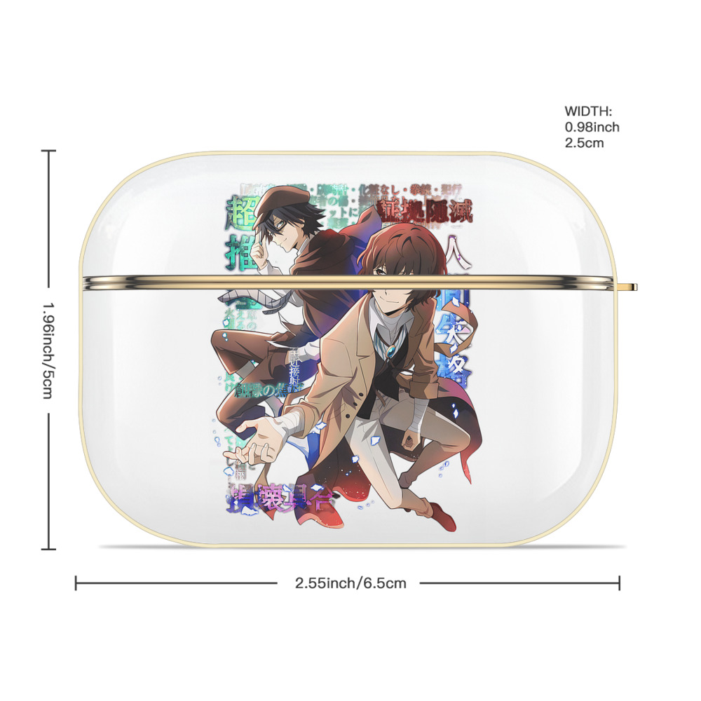 文豪ストレイドッグス Bungo Stray Dogs 【AirPods Pro用】ハードシェル保護ケース｜耐衝撃・防指紋・カラビナ付き商品仕様