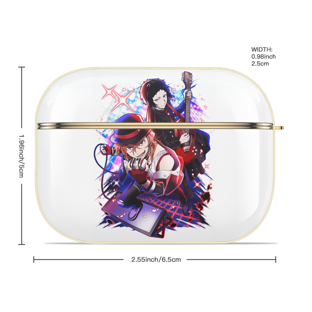 文豪ストレイドッグス Bungo Stray Dogs 【AirPods Pro用】ハードシェル保護ケース｜耐衝撃・防指紋・カラビナ付き商品仕様