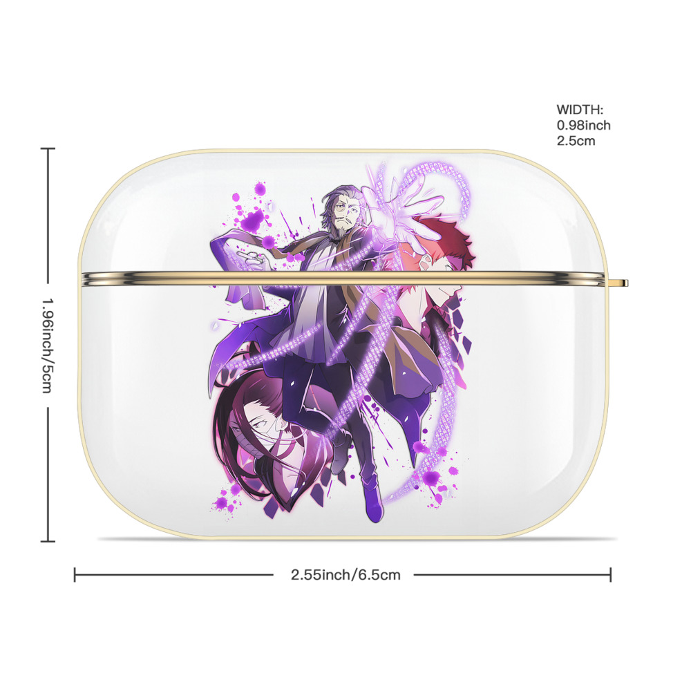 文豪ストレイドッグス Bungo Stray Dogs 【AirPods Pro用】ハードシェル保護ケース｜耐衝撃・防指紋・カラビナ付き商品仕様