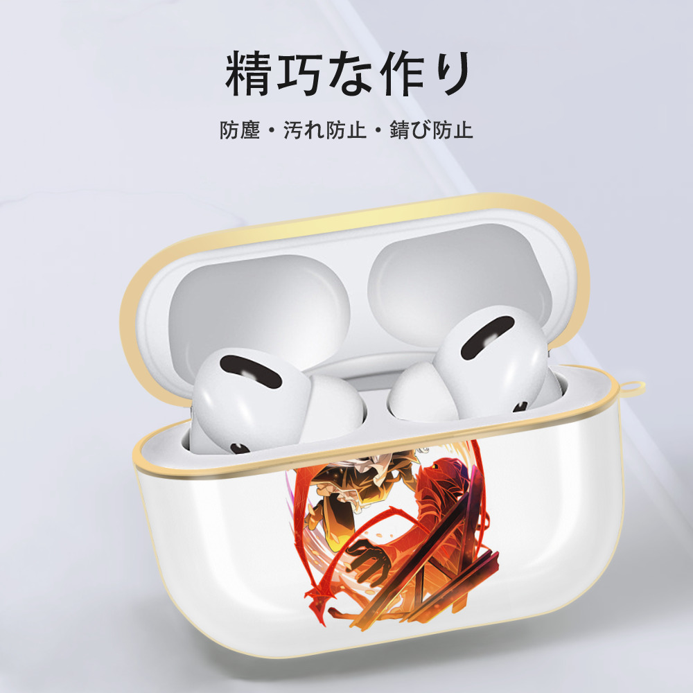 文豪ストレイドッグス Bungo Stray Dogs 【AirPods Pro用】ハードシェル保護ケース｜耐衝撃・防指紋・カラビナ付き商品仕様