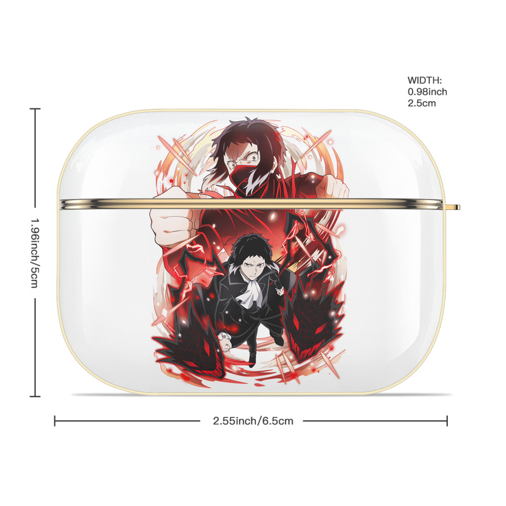 文豪ストレイドッグス Bungo Stray Dogs 【AirPods Pro用】ハードシェル保護ケース｜耐衝撃・防指紋・カラビナ付き商品仕様