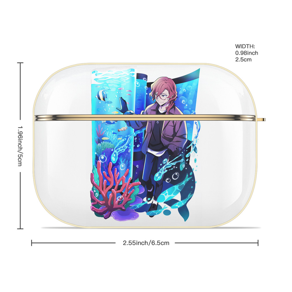 文豪ストレイドッグス Bungo Stray Dogs 【AirPods Pro用】ハードシェル保護ケース｜耐衝撃・防指紋・カラビナ付き商品仕様